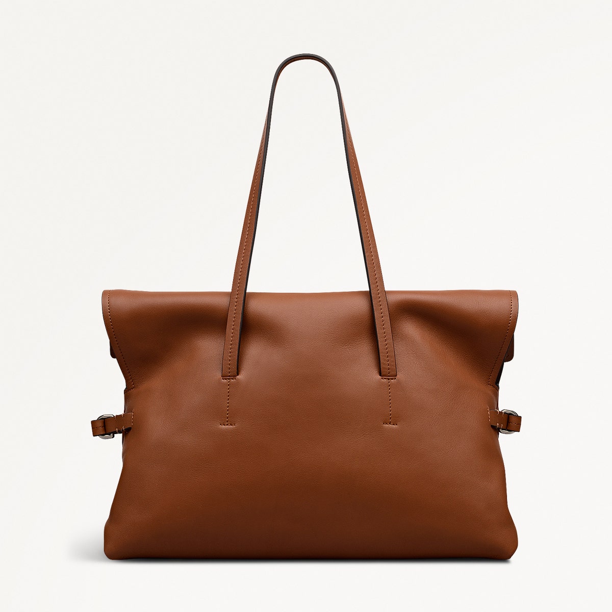 Fleet Street Medium Flapover Shoulder Bag in Toffee - 112188