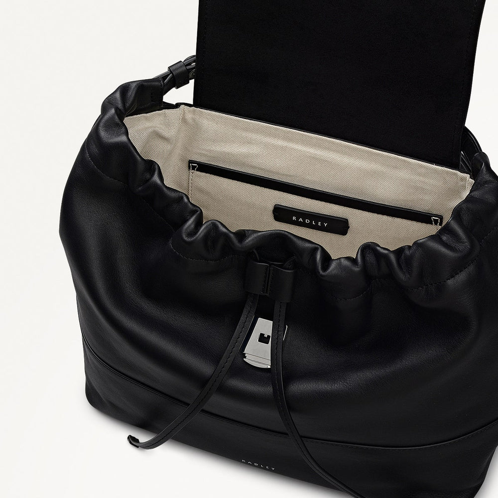 lululemon go lightly backpack black Black Medium Drawstring Backpack | The Portobello AW25