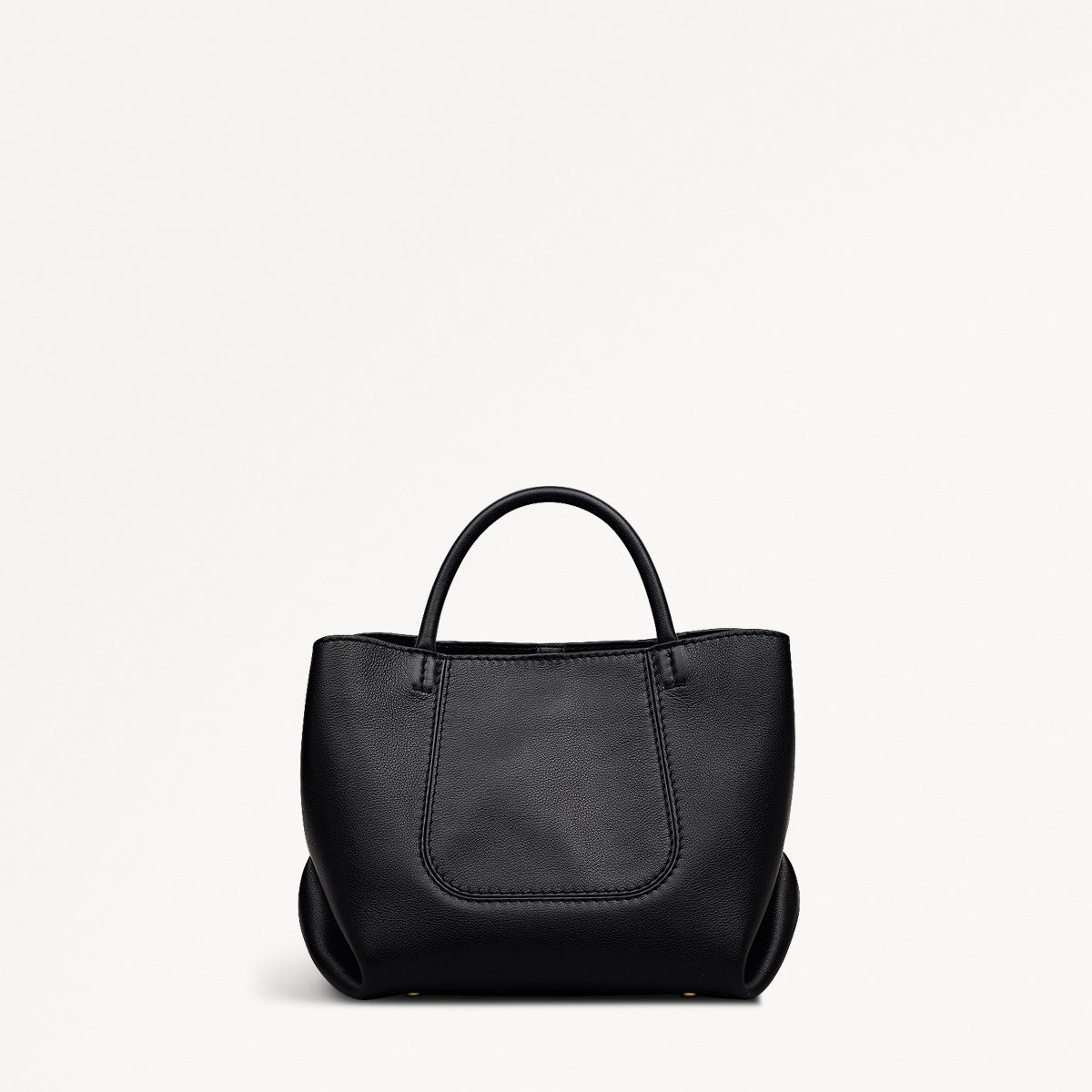 The Compton Small Ziptop Satchel Bag in Black - 112199