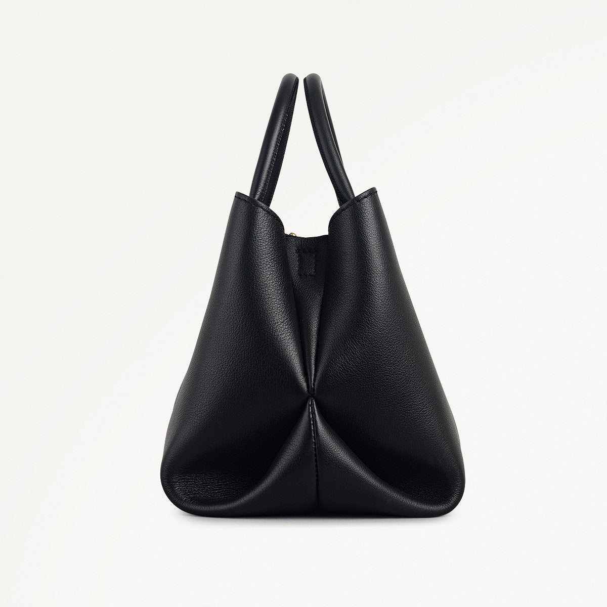 The Compton Small Ziptop Satchel Bag in Black - 112199