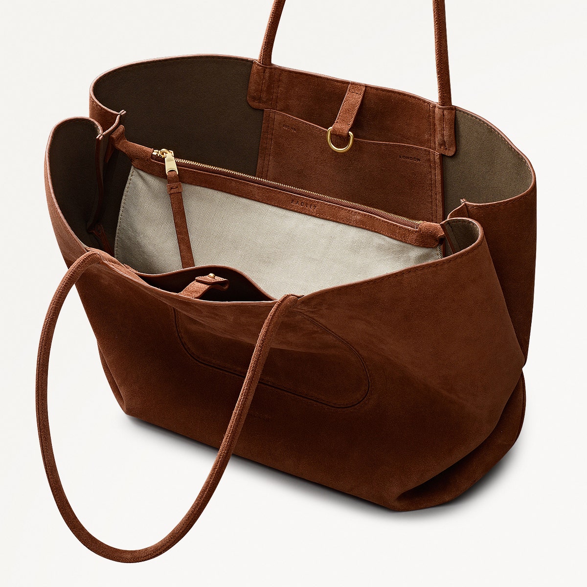 Russet Medium Ziptop Shoulder | The Compton AW25 | Radley London