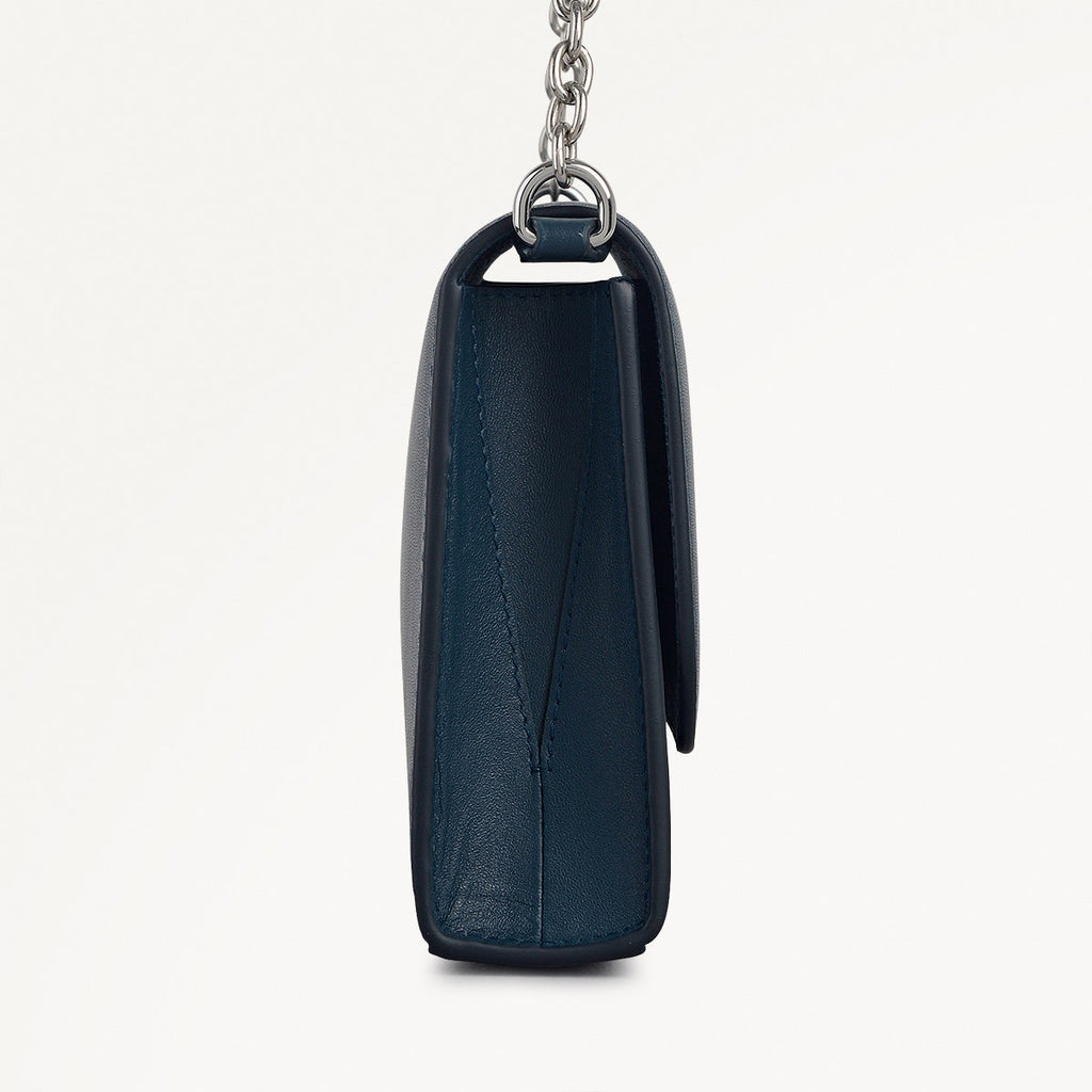 The Rathbone Leather Micro Flapover Cross Body Bag in Teal - 112206
