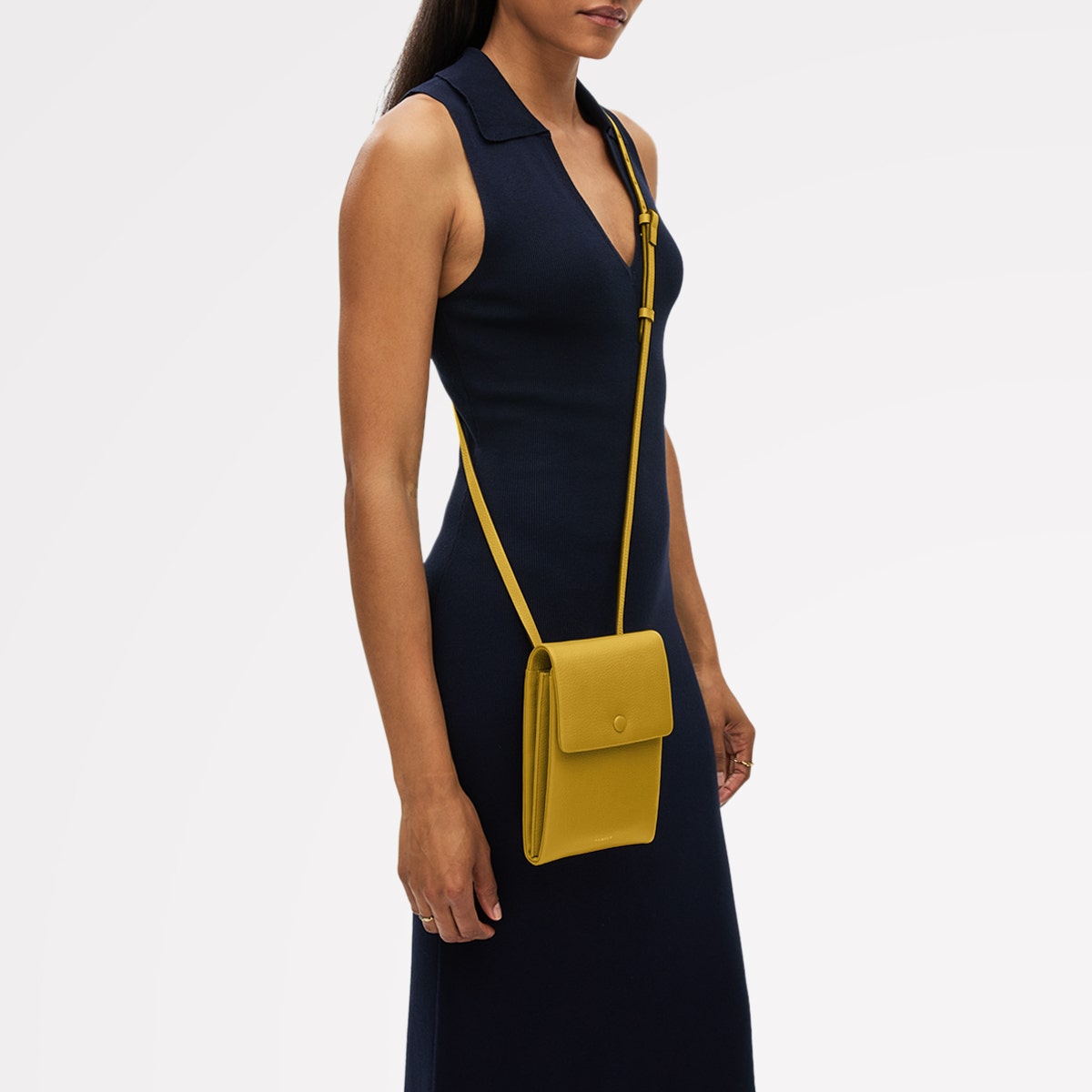 Mallow Street Medium Phone Cross Body Bag in Ochre - 112207