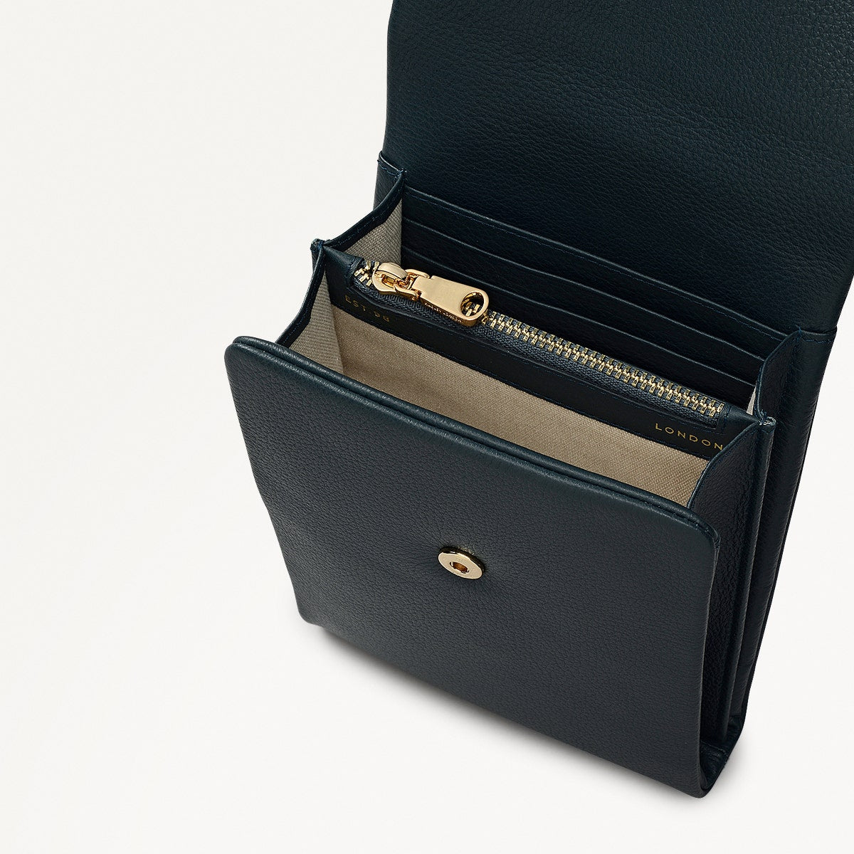 Mallow Street Leather Medium Phone Cross Body Bag in Teal - 112208