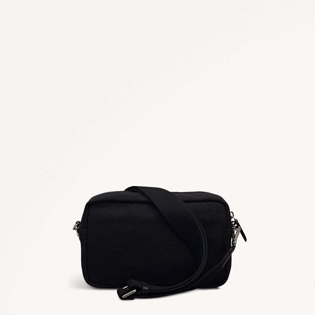 Hadleigh Place Fabric Small Ziptop Cross Body Bag in Black - 112213