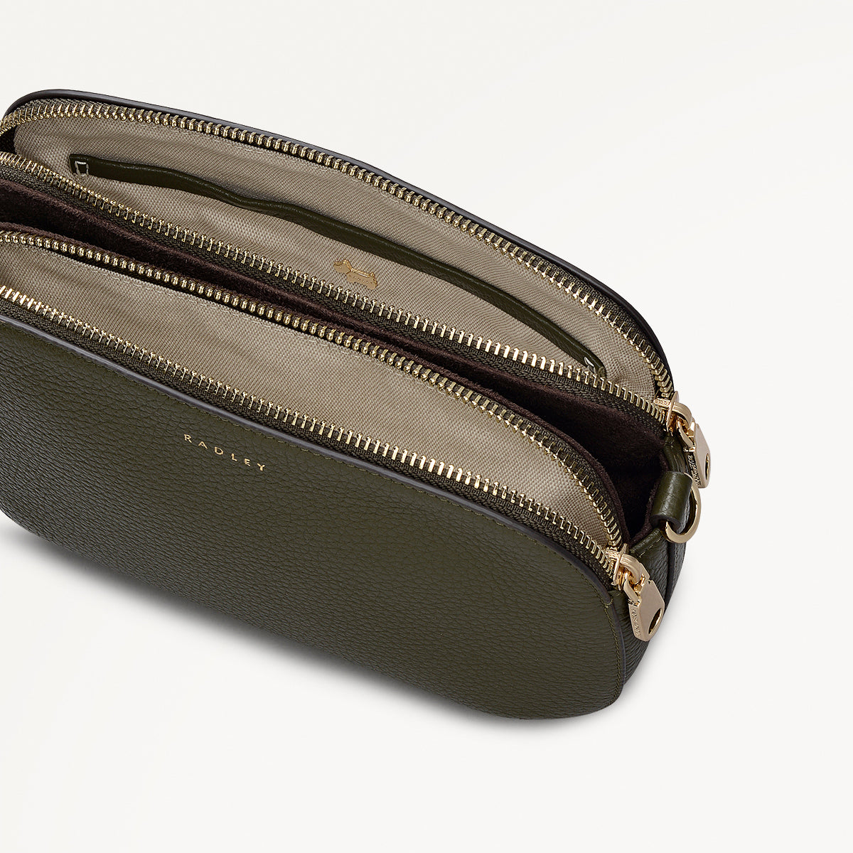 Pecan Brown Leather Crossbody Bag | Dukes Place Collection AW25