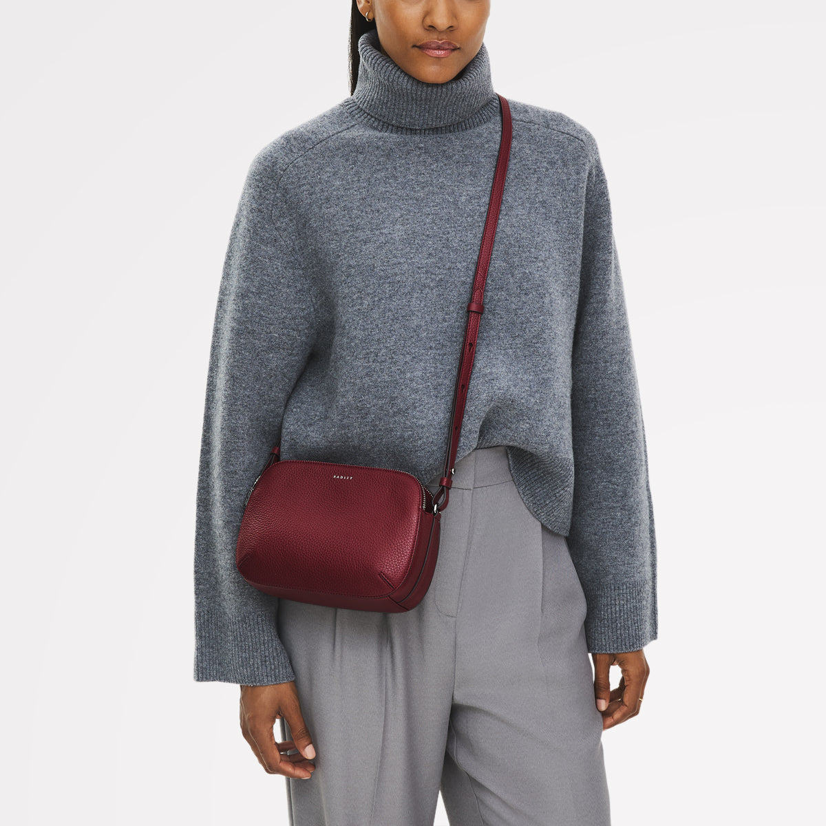 Pecan Brown Leather Crossbody Bag | Dukes Place Collection AW25
