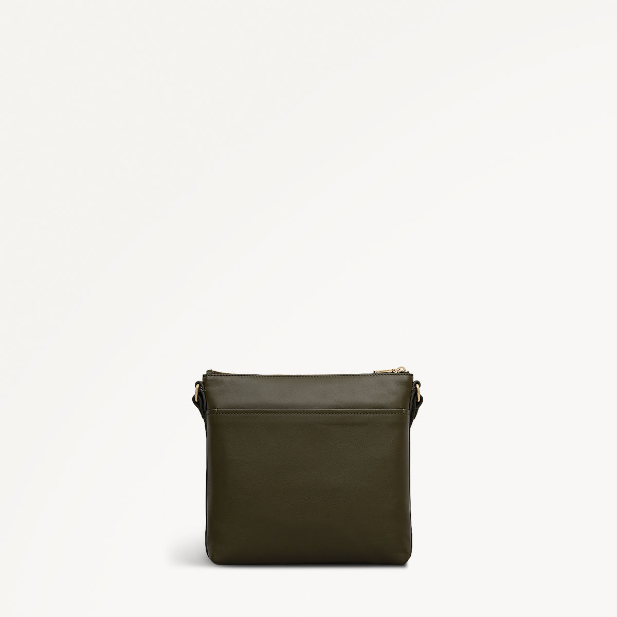 Pockets Leather Small Ziptop ns Cross Body Bag in Pine Needle - 112237