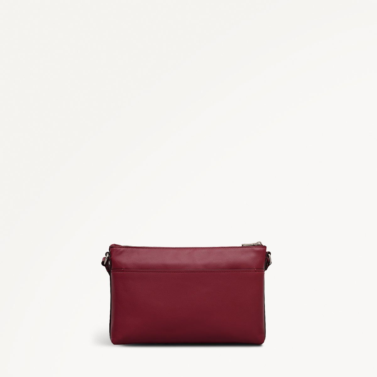 Pockets Leather Medium Ziptop Ew Cross Body Bag in Carmine - 112239