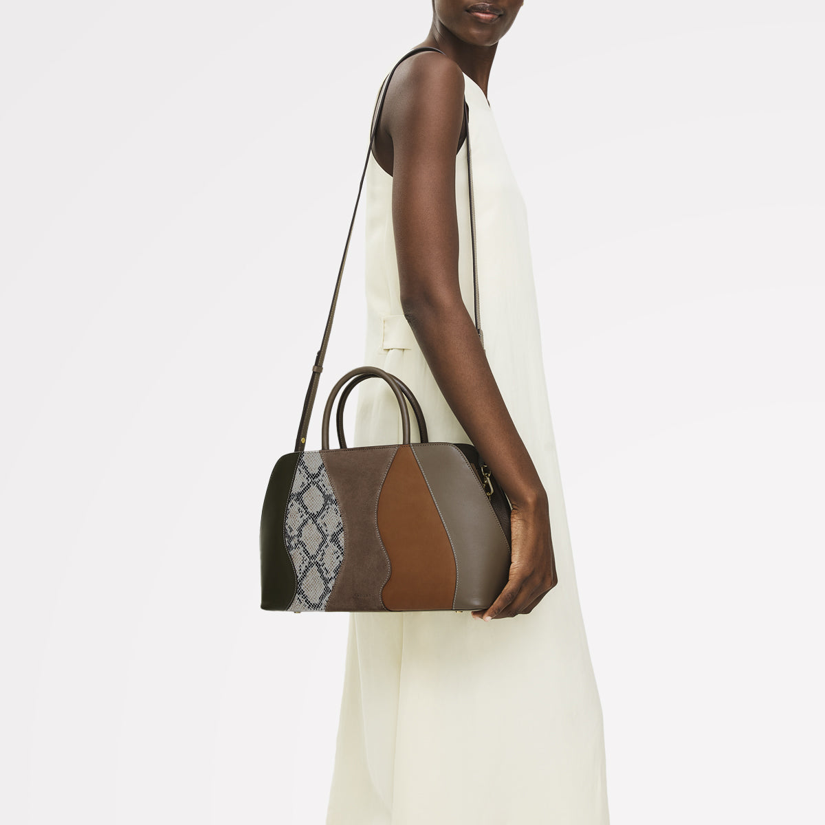 Coffee Medium Ziptop Grab | Liverpool Street AW25 | Radley London