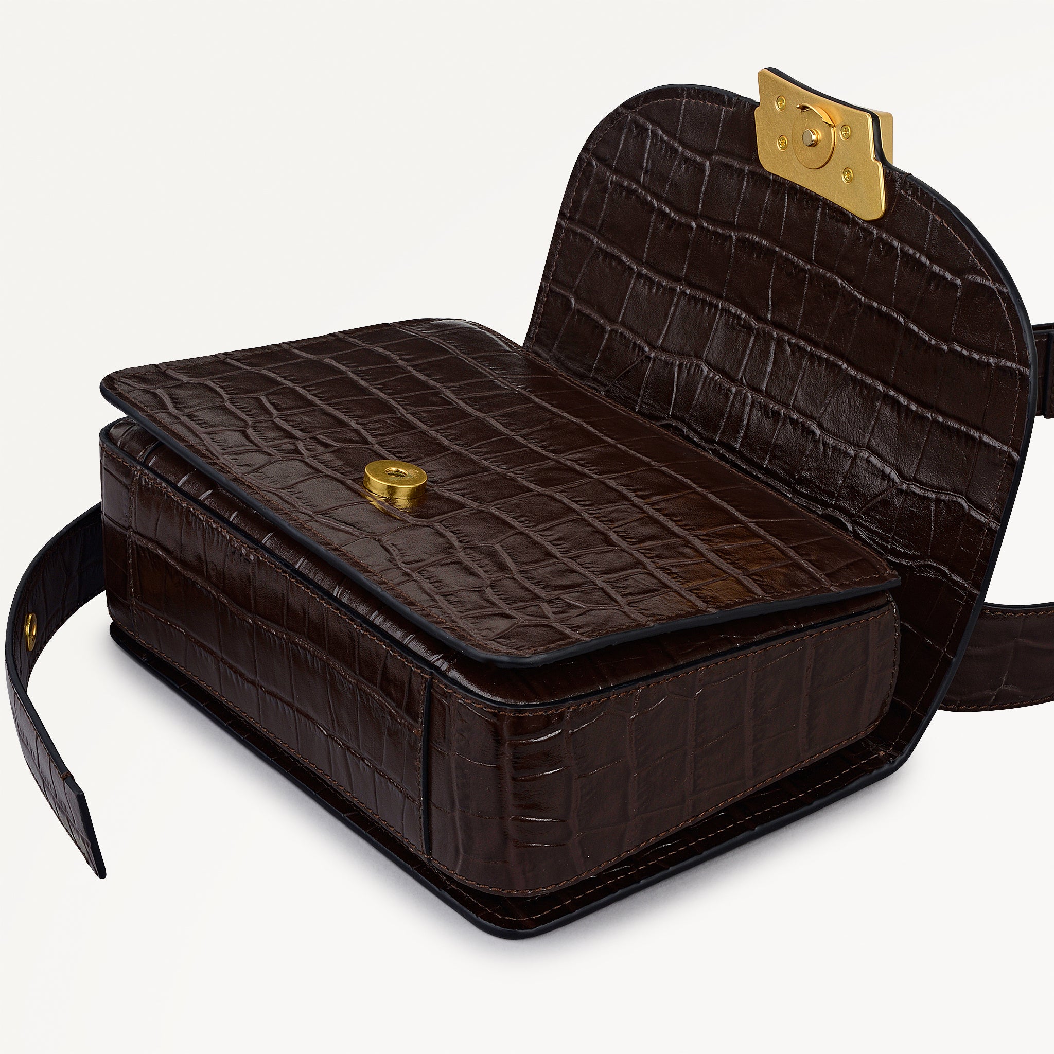 Dark Oak Small Flapover Shoulder | The Belsize AW25 | Radley London