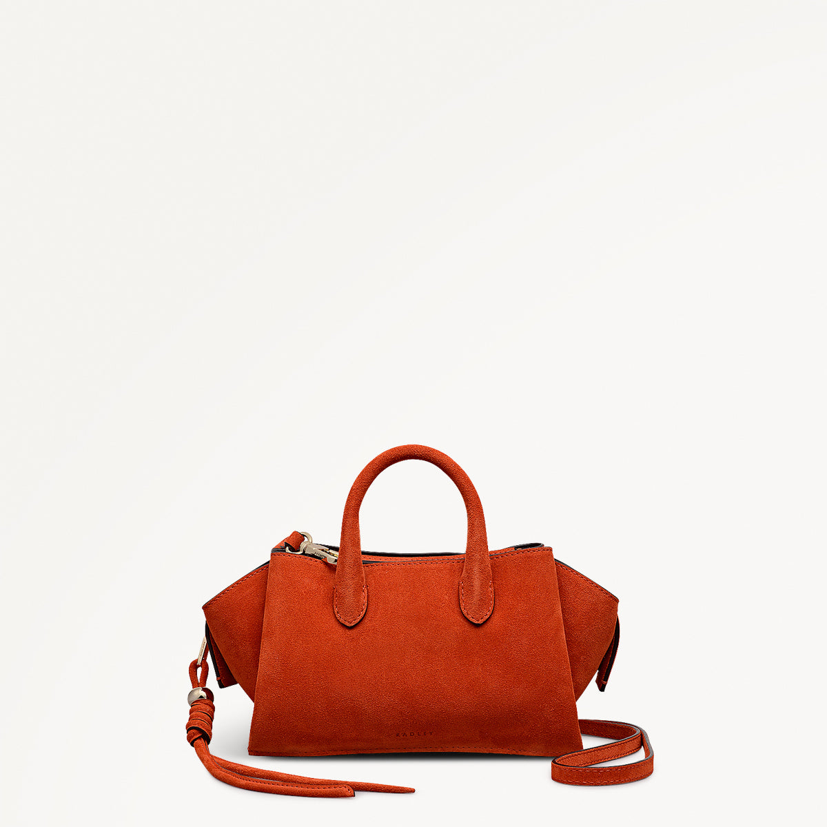 The Romilly Suede Small Ziptop Satchel Bag - RHE23504