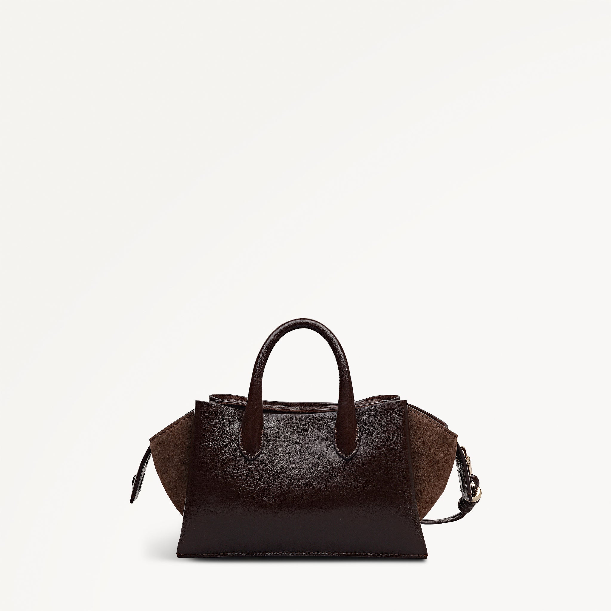 バリー Dark Oak Small Ziptop Grab | The Romilly AW25 | Radley London