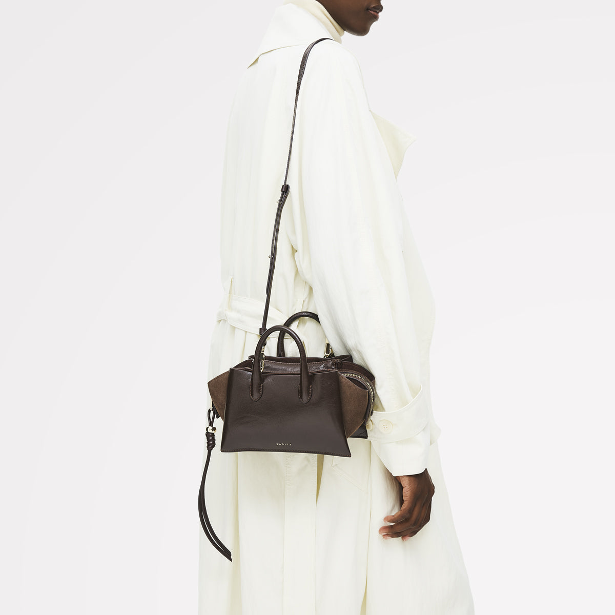 Dark Oak Small Ziptop Grab | The Romilly AW25 | Radley London