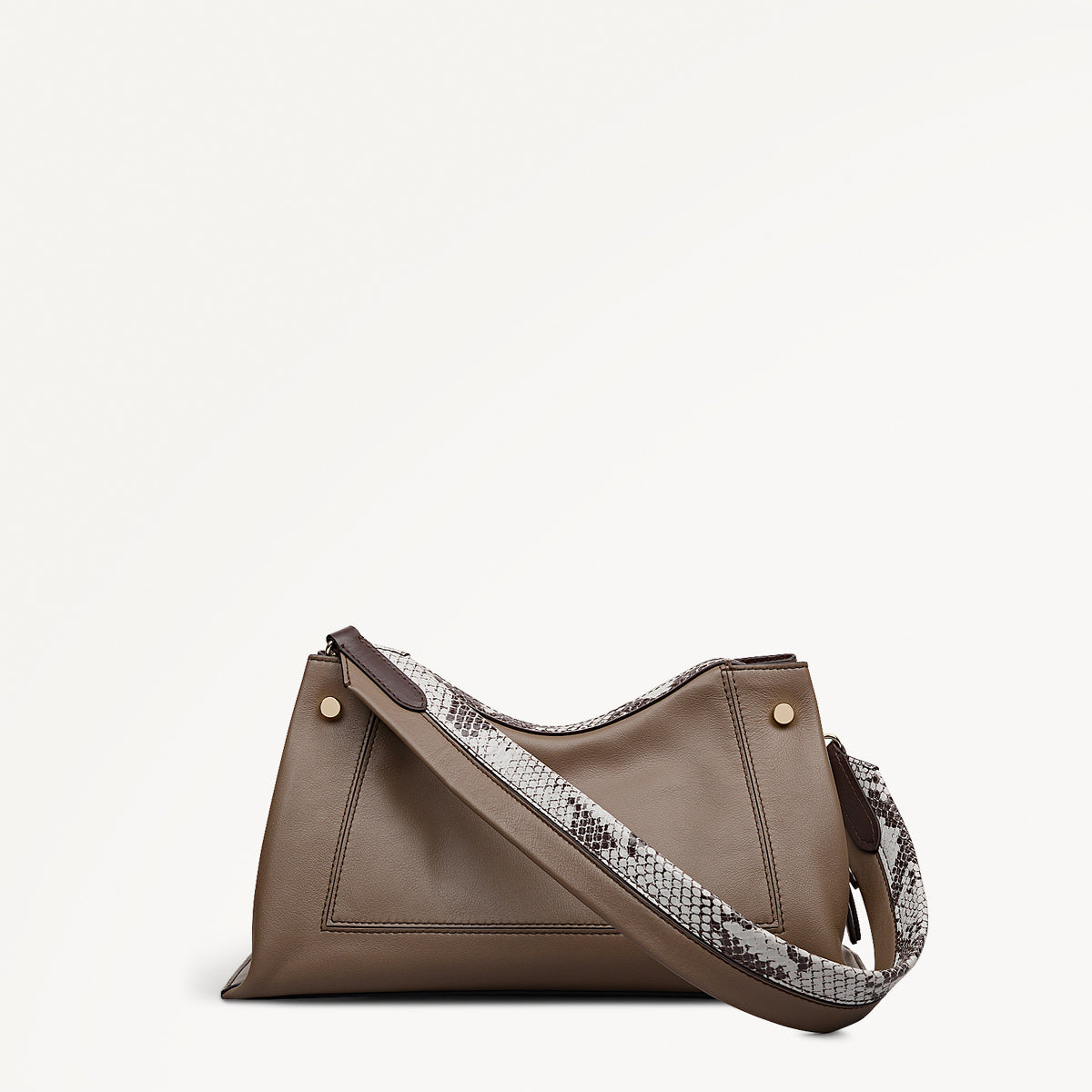 Coffee Medium Ziptop Shoulder | Hope Gardens AW25 | Radley London