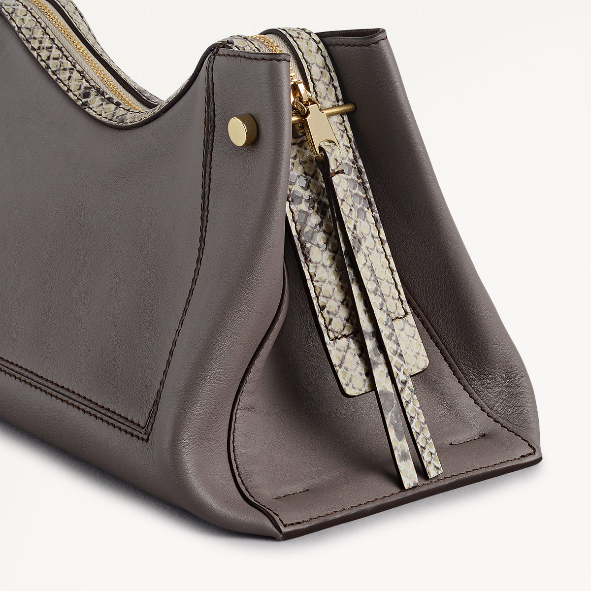 Coffee Medium Ziptop Shoulder | Hope Gardens AW25 | Radley London