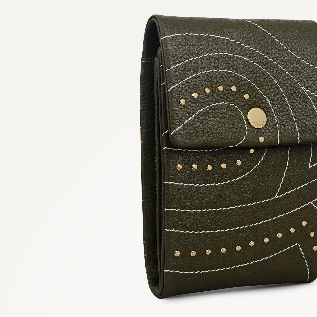 Mallow Street Leather Medium Phone Cross Body Bag in Pine Needle - 112292