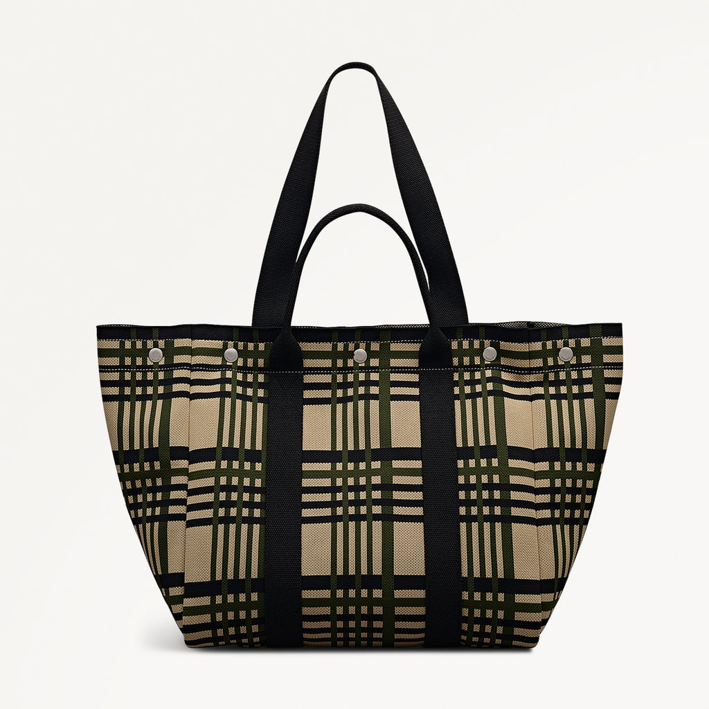 Hadleigh Place Fabric Large Open Top Tote Bag in Porcini - 112294