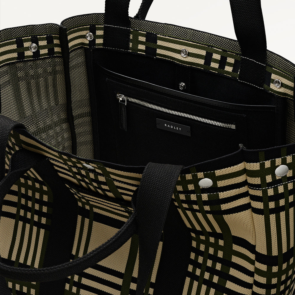 Hadleigh Place Fabric Large Open Top Tote Bag in Porcini - 112294