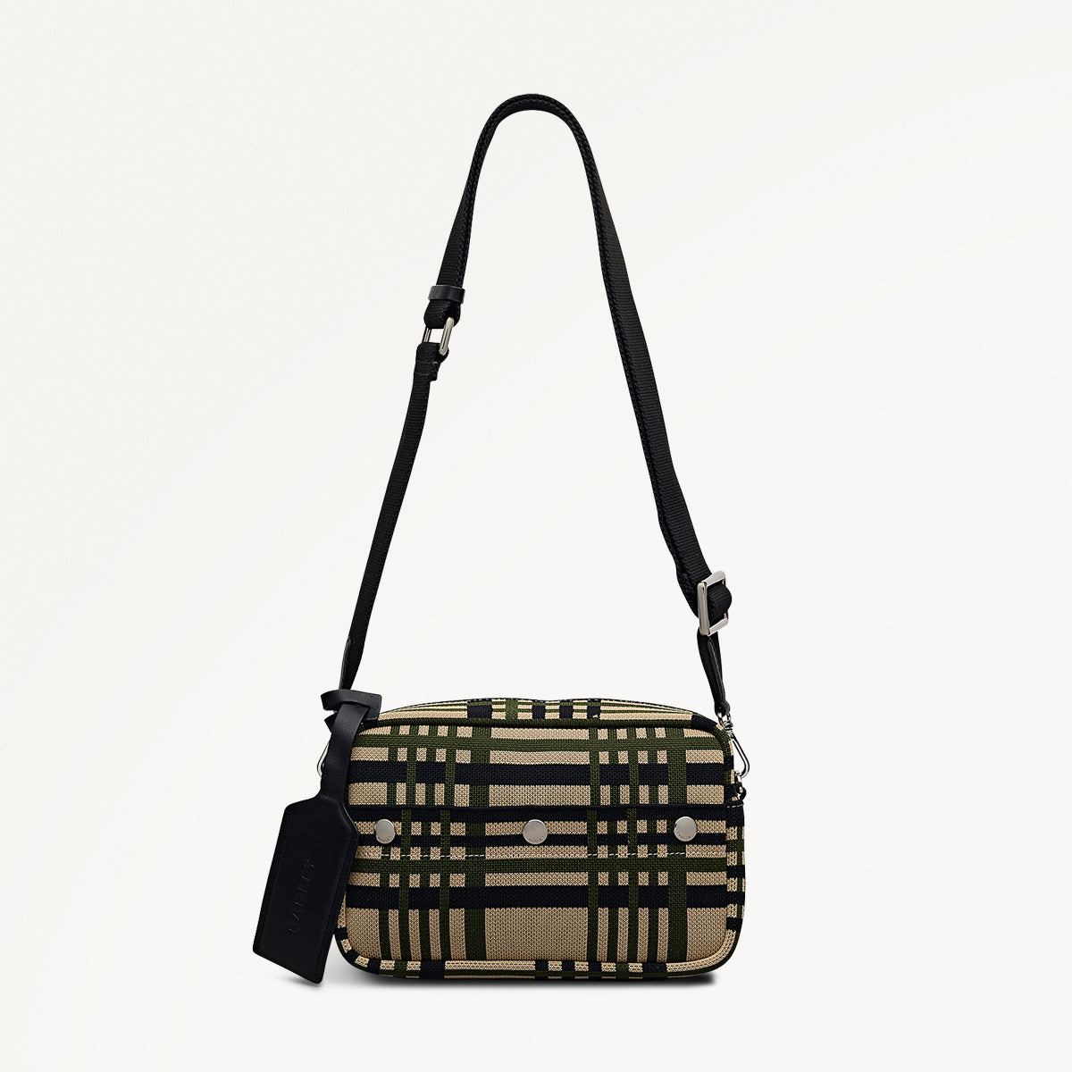 Hadleigh Place Fabric Small Ziptop Cross Body Bag in Porcini - 112295
