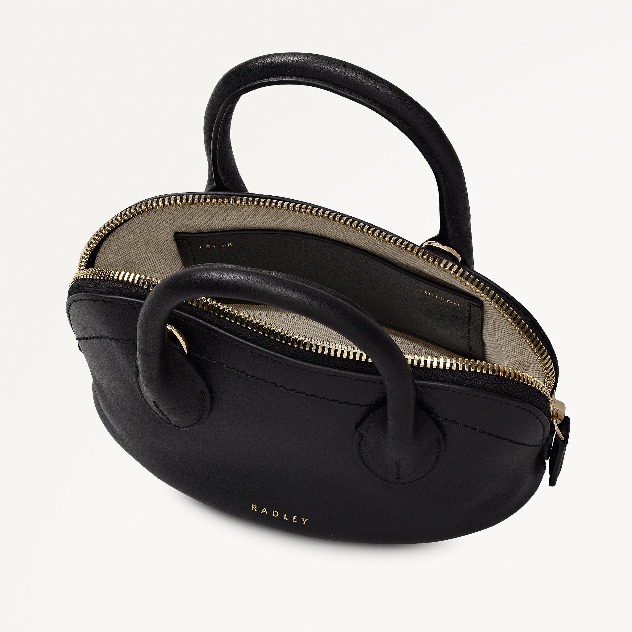 Black Micro Ziptop Grab Bag | The Muriel AW25 | Radley London