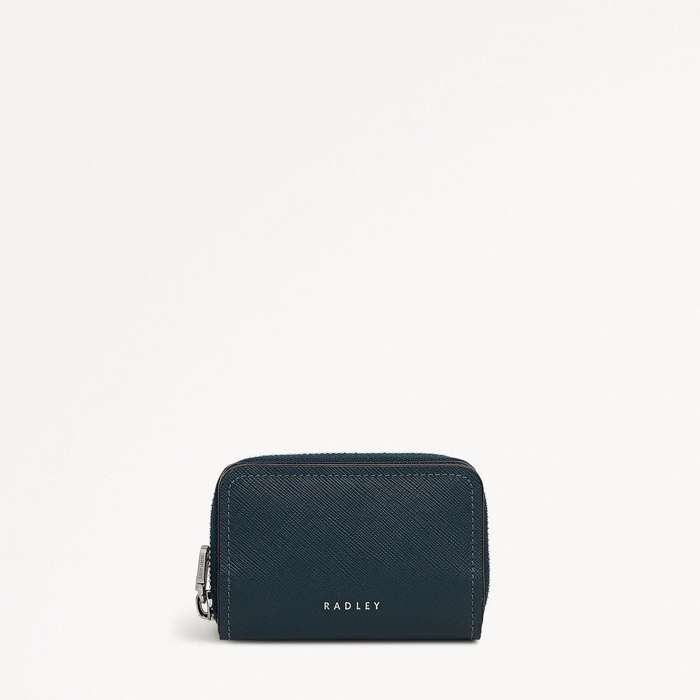 Beech Row Small Zip Around Wallet in Teal - 112333