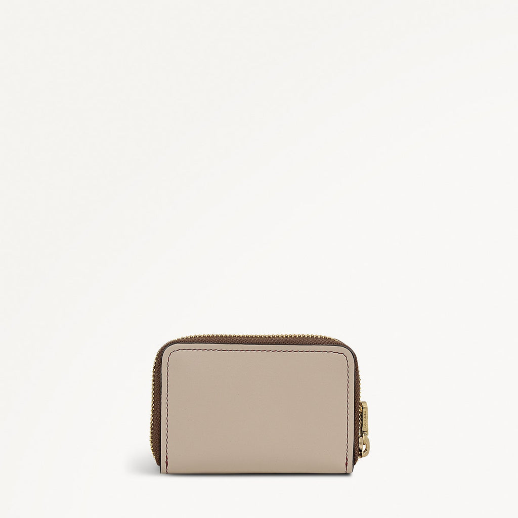 Beech Row Small Zip Around Wallet in Carmine - 112337