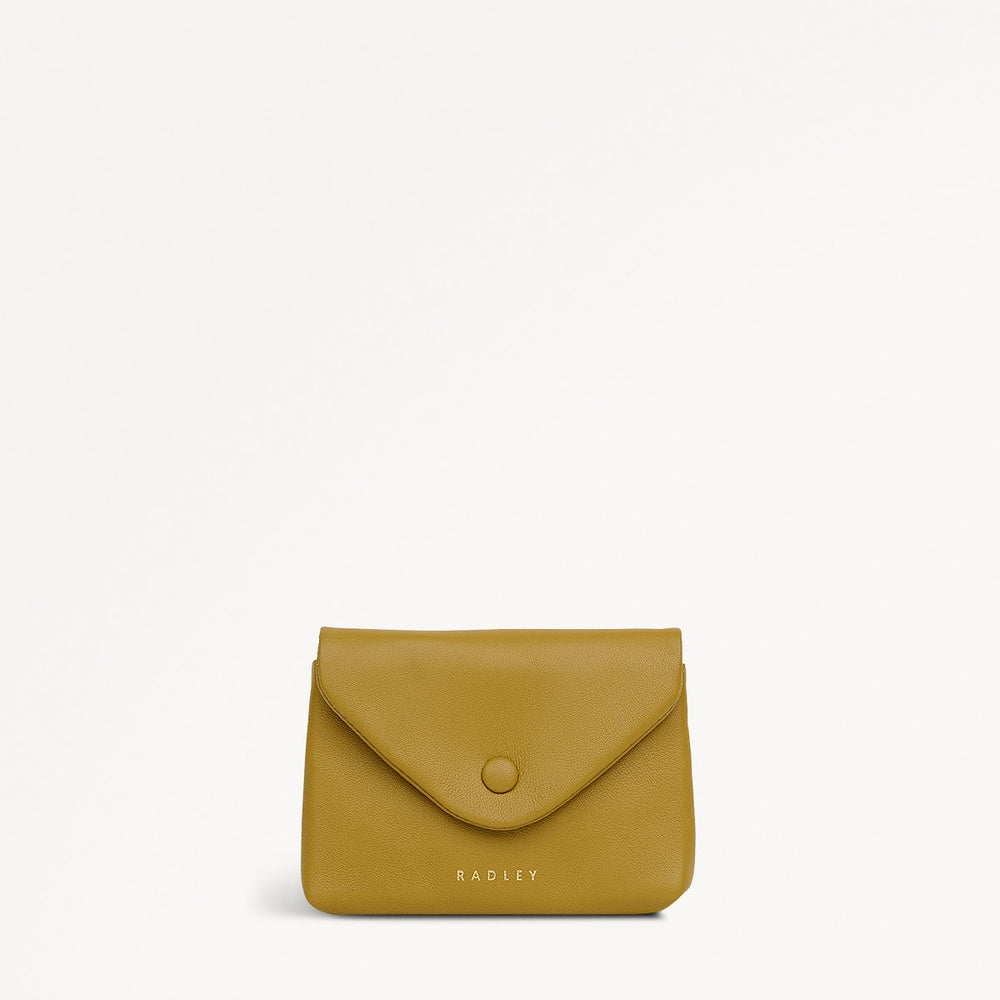 Mallow Street Small Ziptop Coin Wallet in Ochre - 112346
