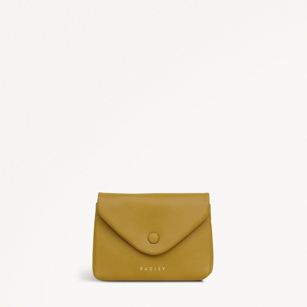Mallow Street Small Ziptop Coin Wallet in Ochre - 112346