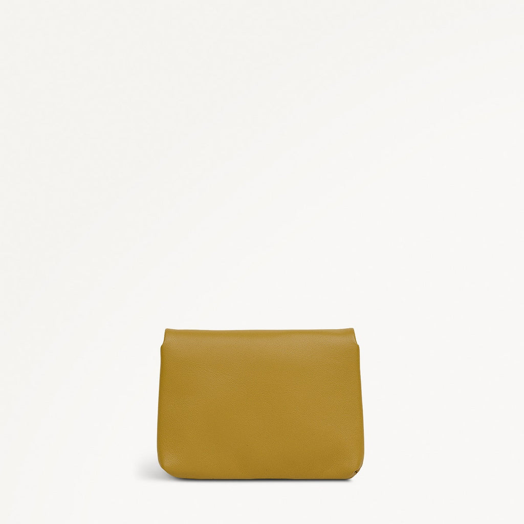 Mallow Street Small Ziptop Coin Wallet in Ochre - 112346