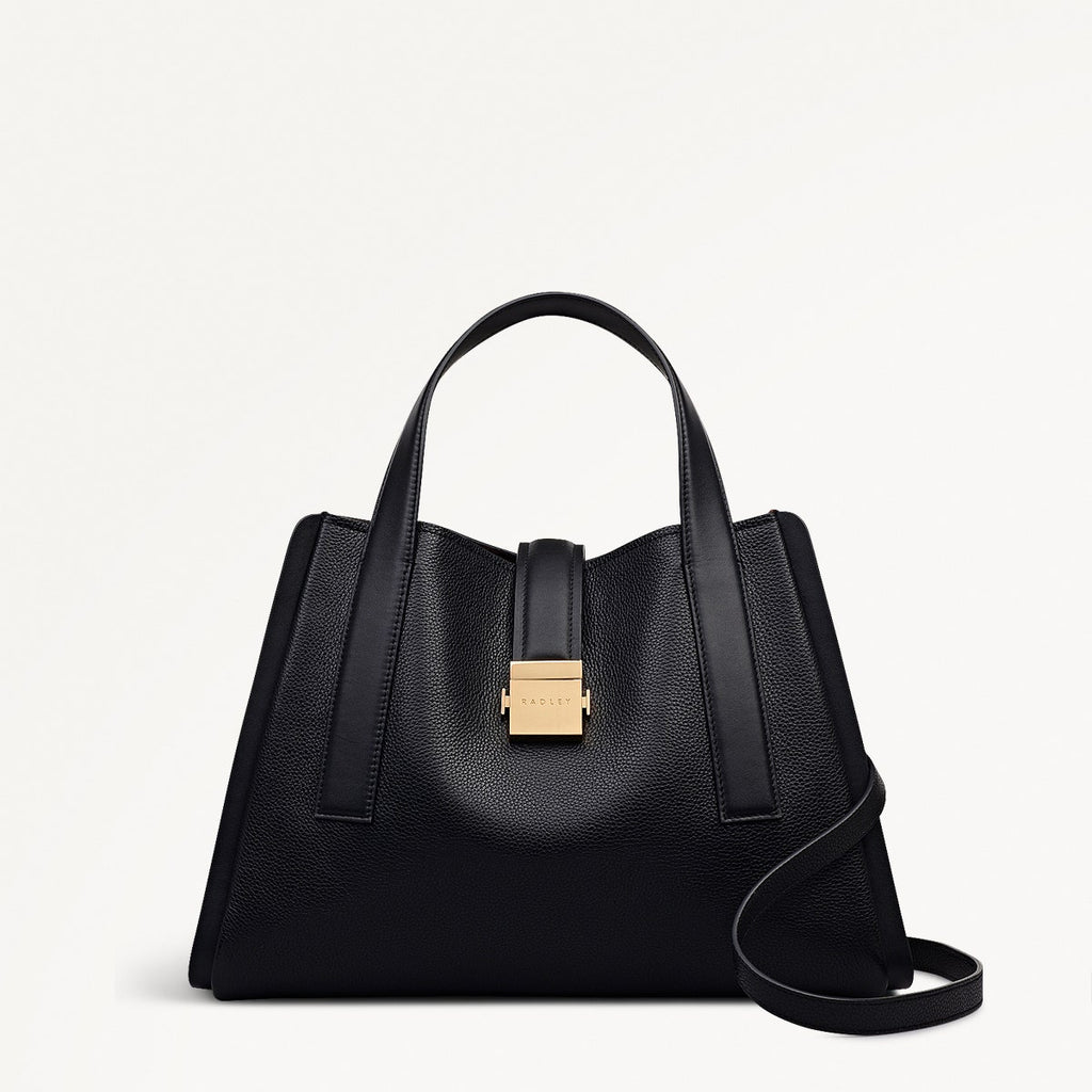 SLOANE MEWS MEDIUM ZIPTOP GRAB BLACK