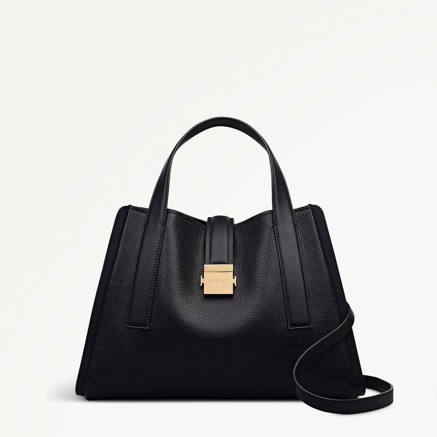 SLOANE MEWS MEDIUM ZIPTOP GRAB BLACK