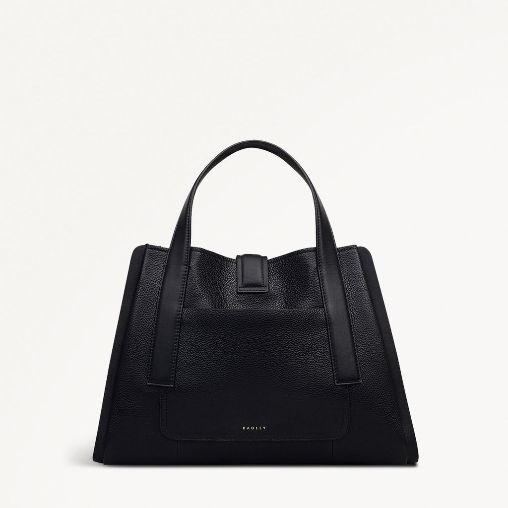 SLOANE MEWS MEDIUM ZIPTOP GRAB BLACK