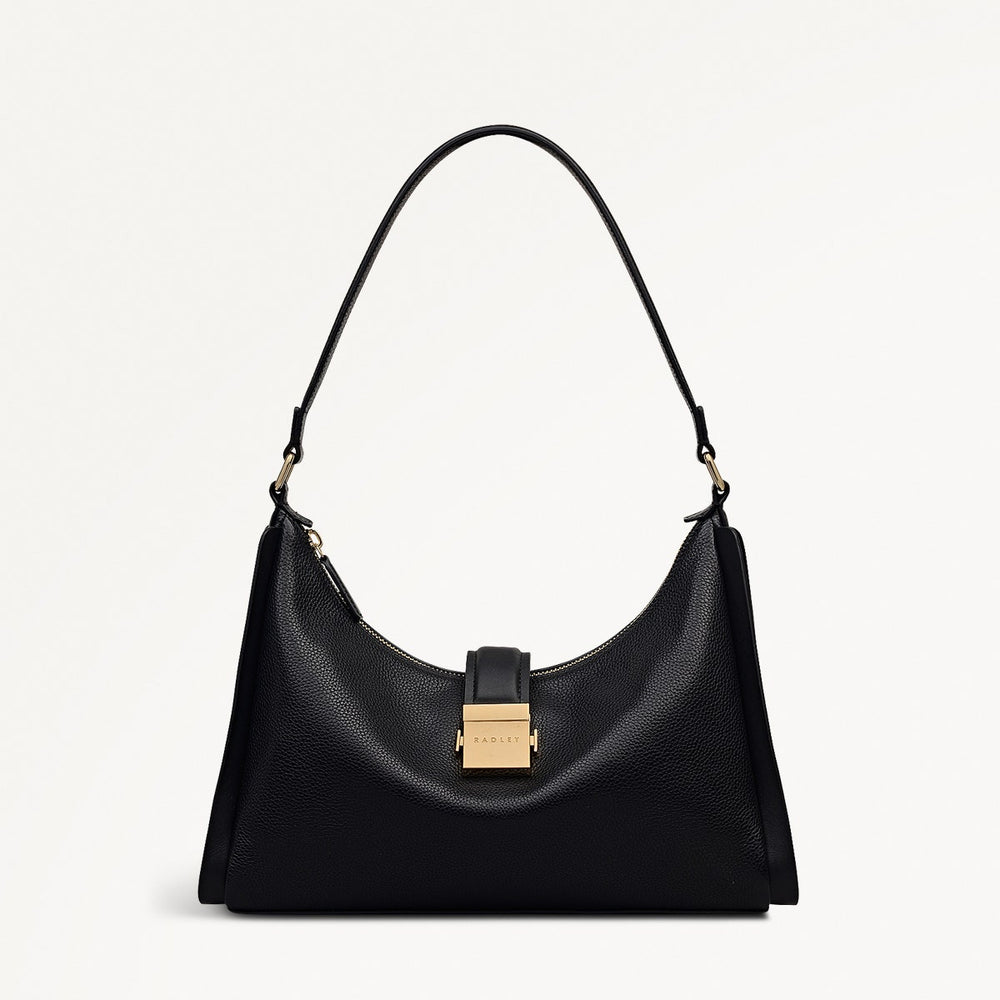 Sloane Mews Medium Ziptop Shoulder Black - 112349