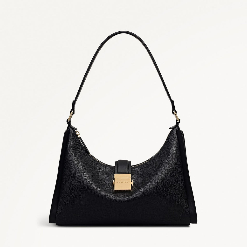 Sloane Mews Medium Ziptop Shoulder Black - 112349