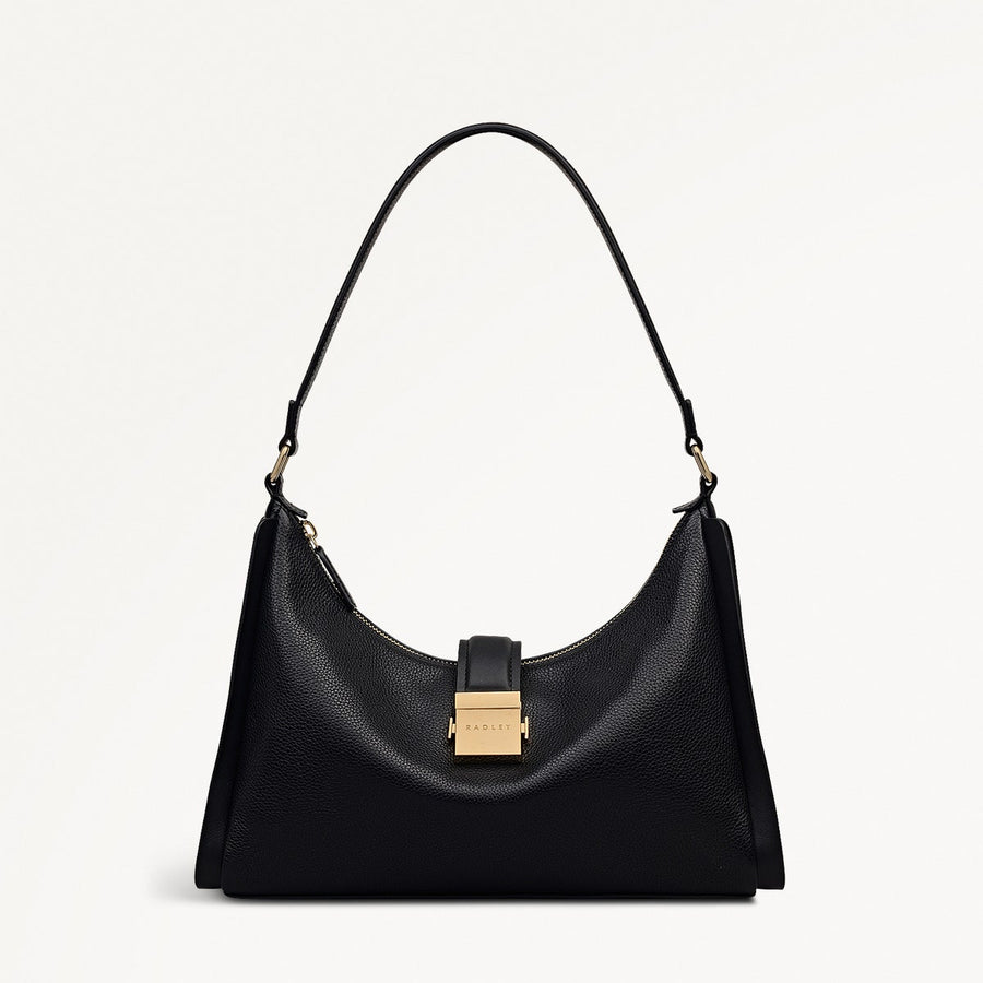 Sloane Mews Medium Ziptop Shoulder Black - 112349