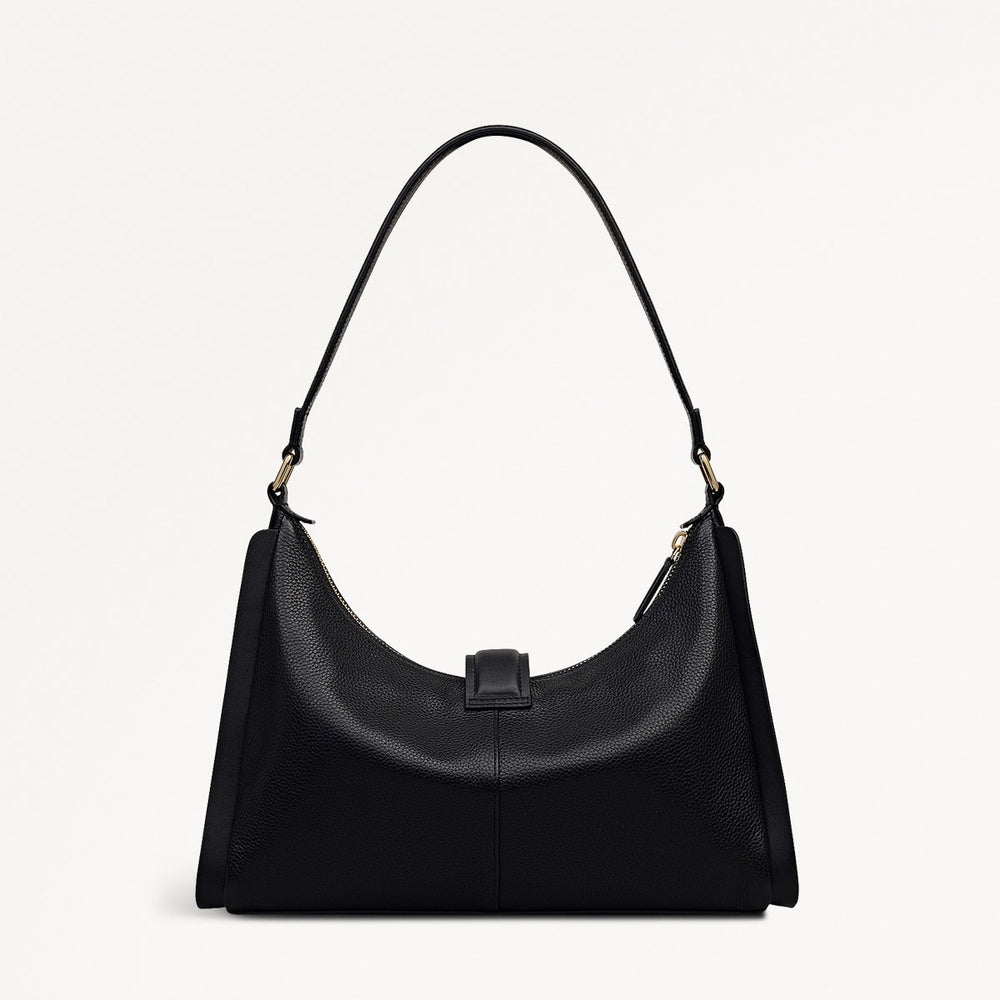 Sloane Mews Medium Ziptop Shoulder Black - 112349