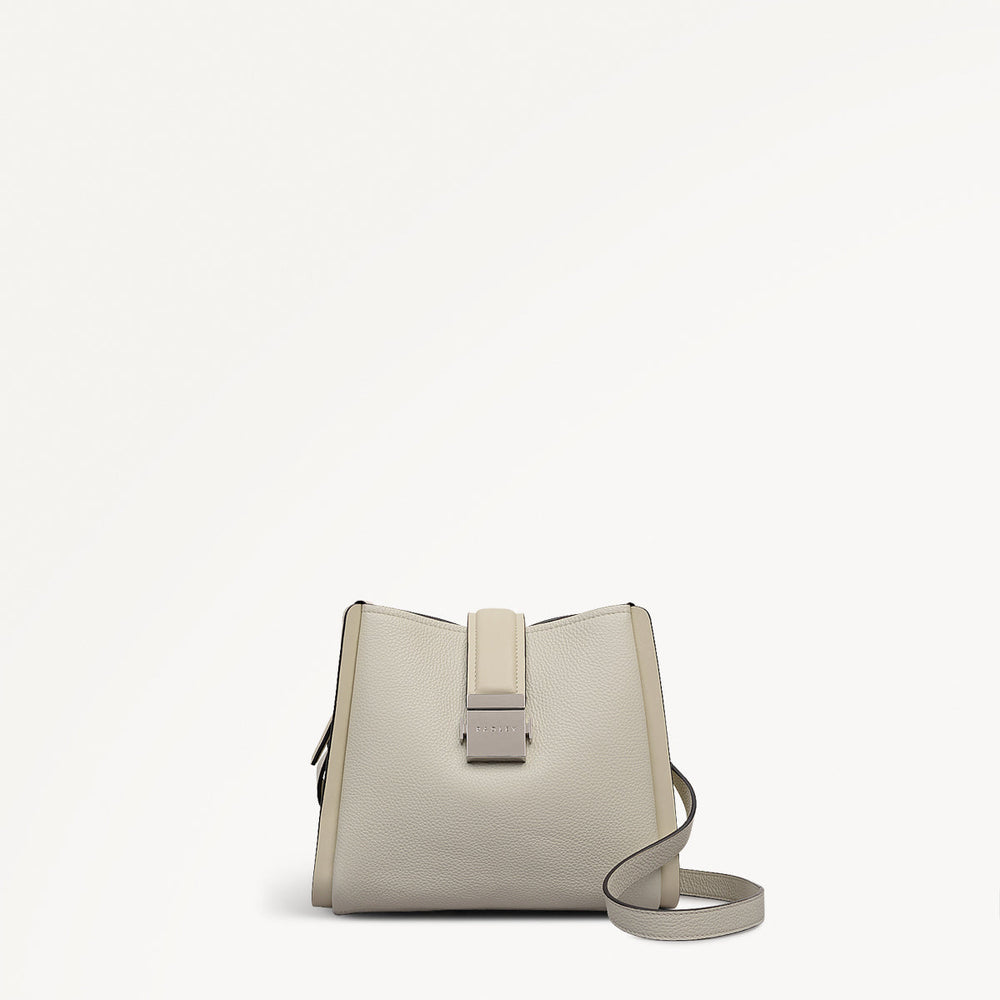 Sloane Mews Small Ziptop Cross Body Bag in Snow - 112353