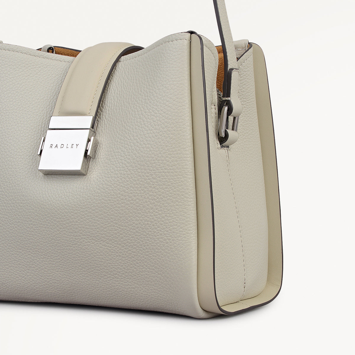 Sloane Mews Small Ziptop Cross Body Bag in Snow - 112353