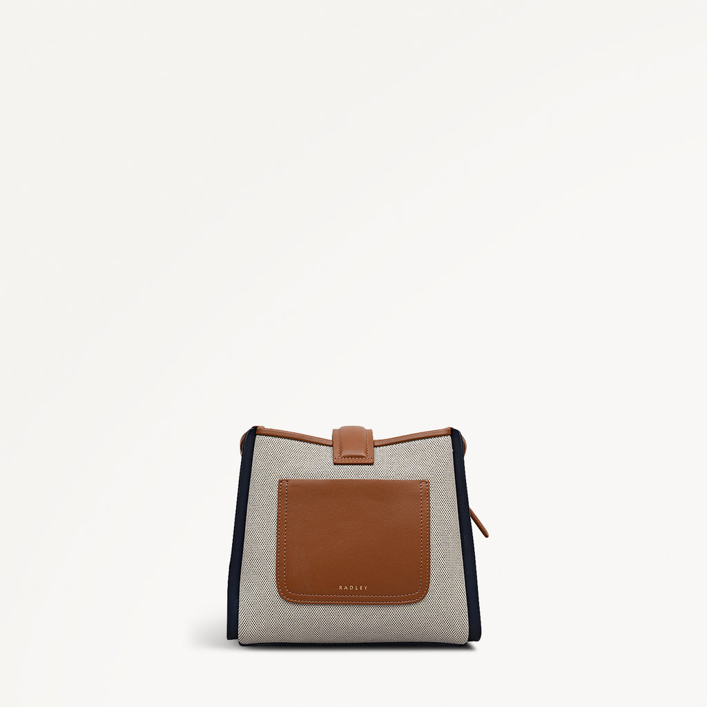 SLOANE MEWS - CANVAS SMALL ZIPTOP CROSS BODY NATURAL