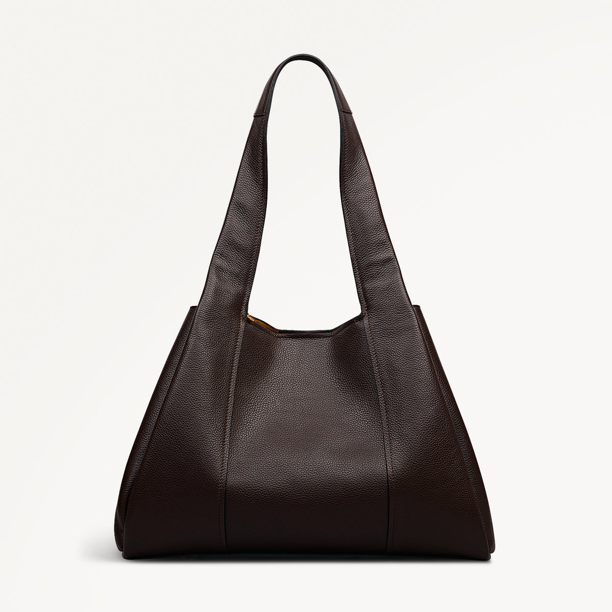 STANHOPE SQUARE LARGE ZIPTOP SHOULDER DARK OAK