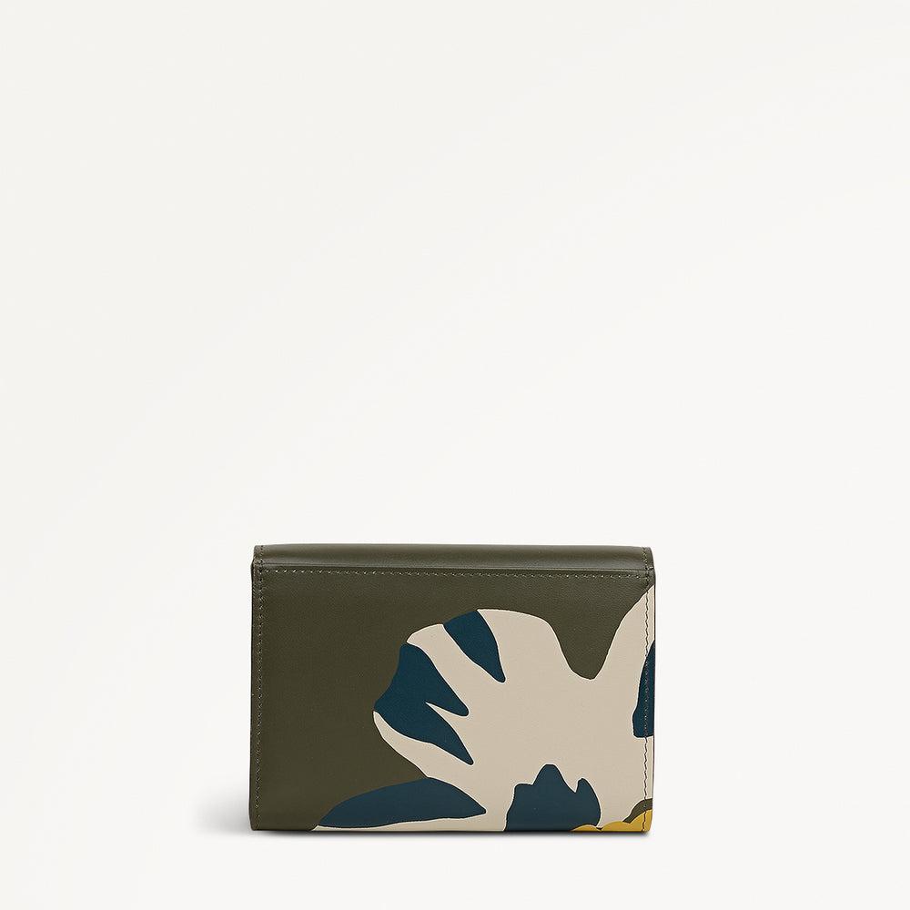 PERFECT POPPIES MEDIUM FLAPOVER wallet HUNTER GREEN