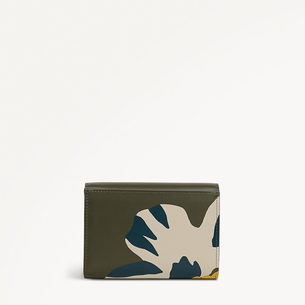 PERFECT POPPIES MEDIUM FLAPOVER wallet HUNTER GREEN