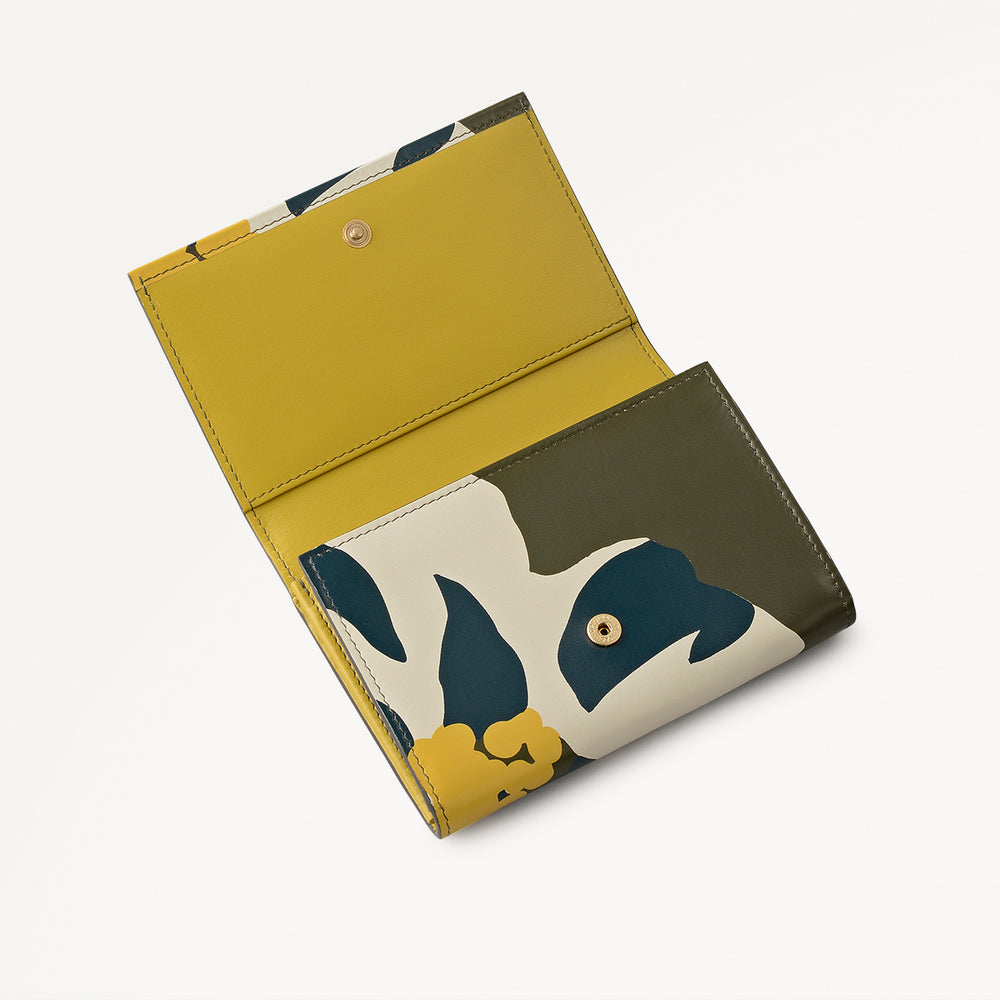 PERFECT POPPIES MEDIUM FLAPOVER wallet HUNTER GREEN