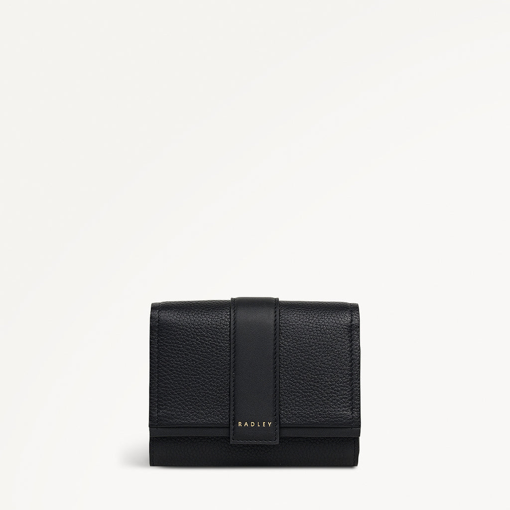 SLOANE MEWS MEDIUM FLAPOVER wallet BLACK