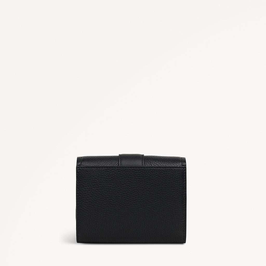 SLOANE MEWS MEDIUM FLAPOVER wallet BLACK