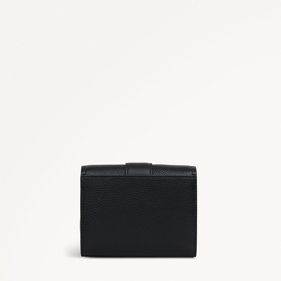 SLOANE MEWS MEDIUM FLAPOVER wallet BLACK