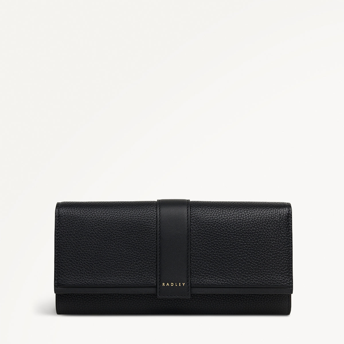 SLOANE MEWS LARGE FLAPOVER WALLET BLACK