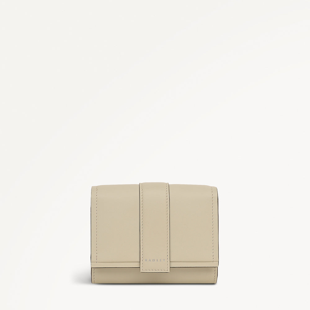 SLOANE MEWS MEDIUM FLAPOVER wallet SNOW