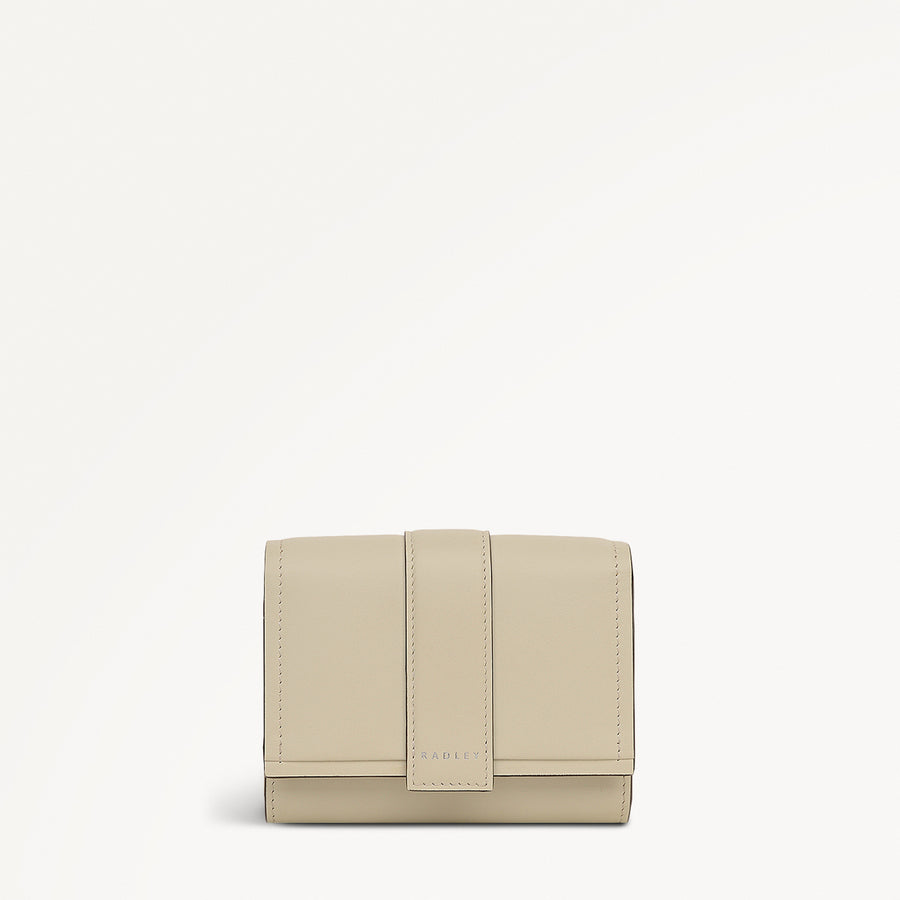 SLOANE MEWS MEDIUM FLAPOVER wallet SNOW